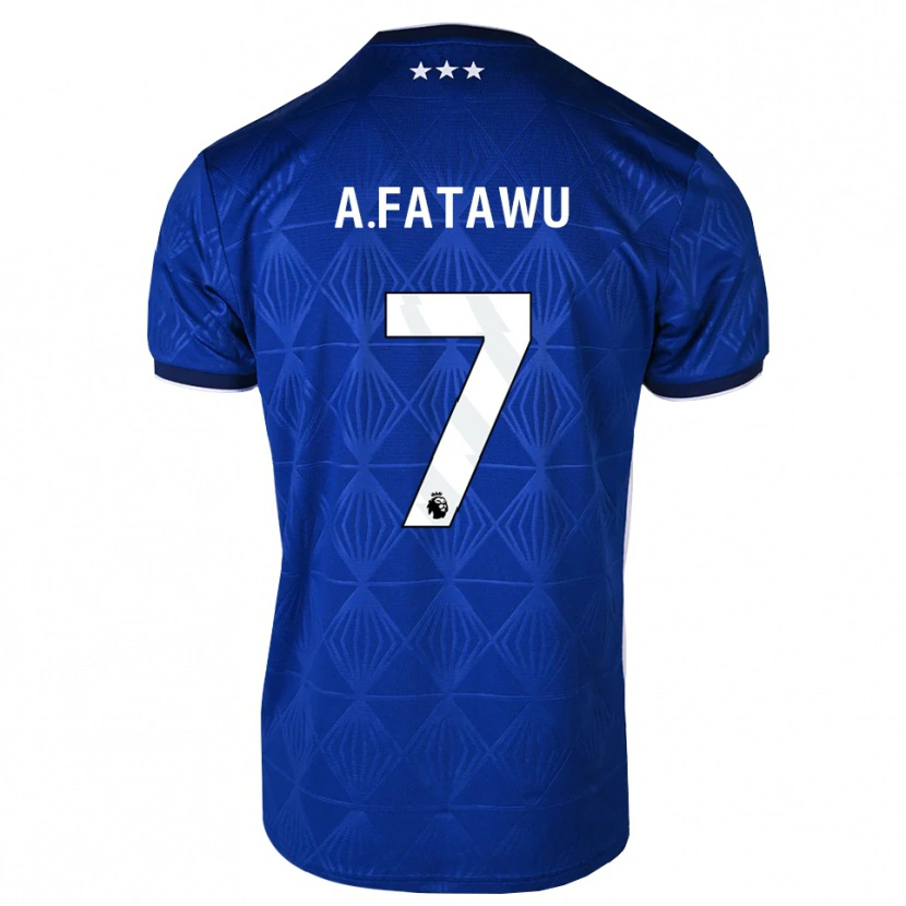 Danxen Dames Abdul Fatawu #7 Mediumblue Wit Rood Thuisshirt Thuistenue 2026/27 T-Shirt
