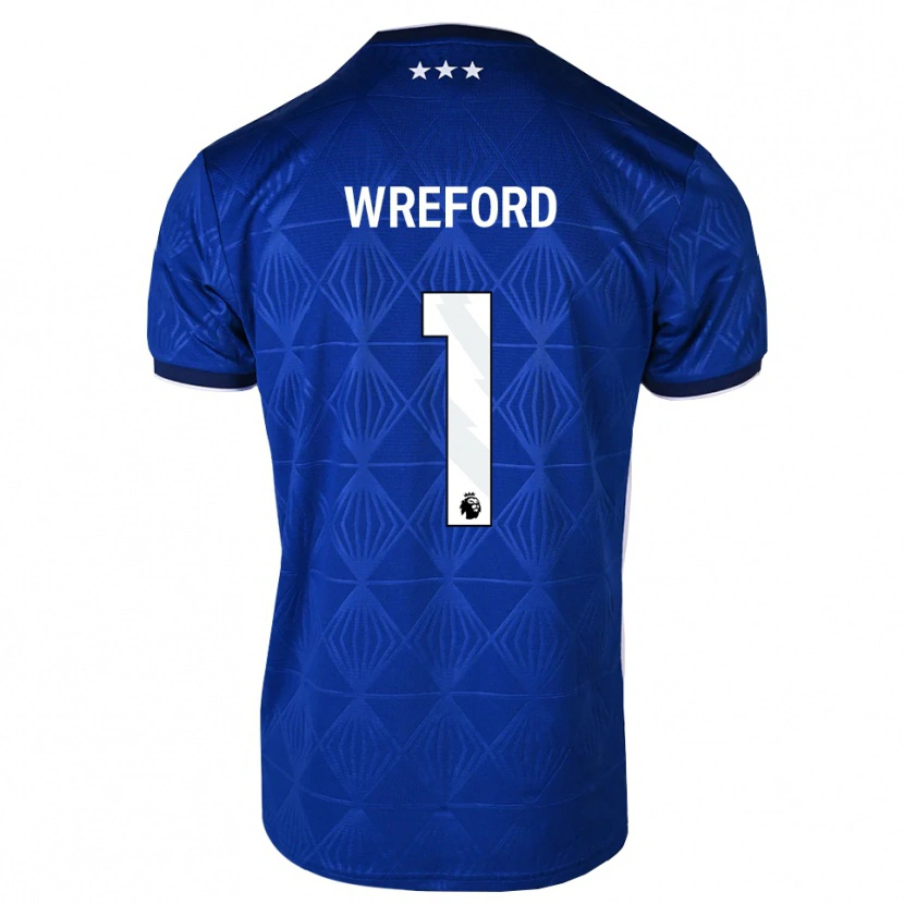 Danxen Dames Ruben Wreford #1 Mediumblue Wit Rood Thuisshirt Thuistenue 2026/27 T-Shirt