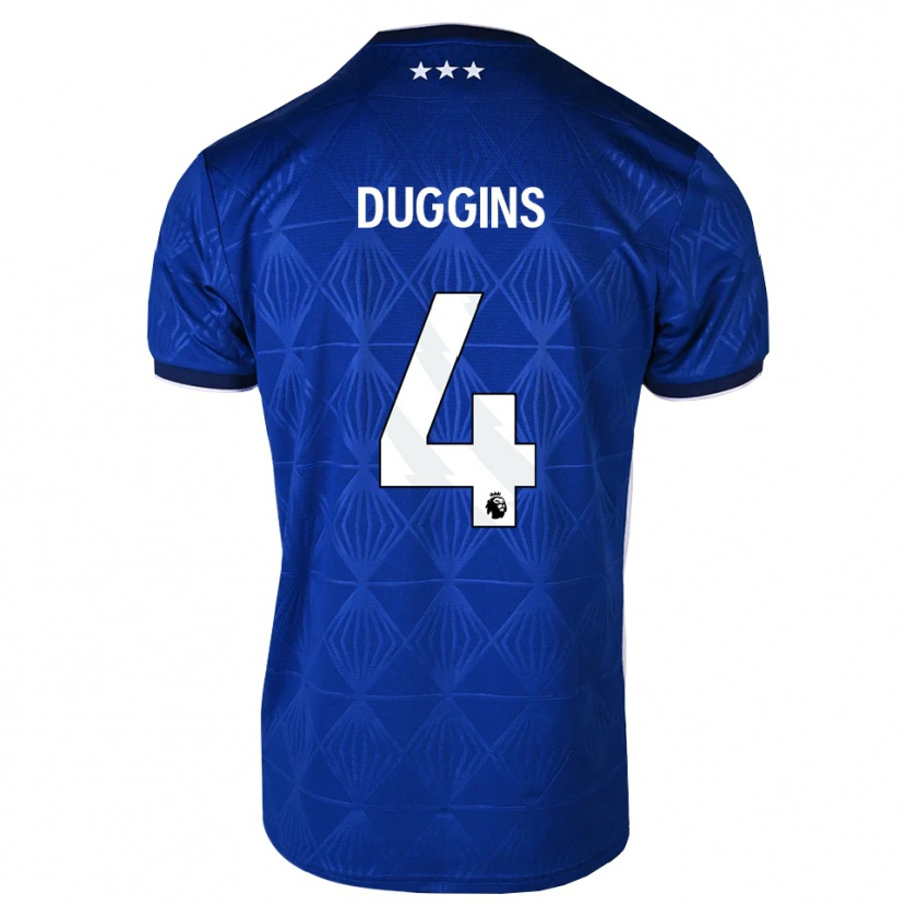 Danxen Dames Harvey Duggins #4 Mediumblue Wit Rood Thuisshirt Thuistenue 2026/27 T-Shirt