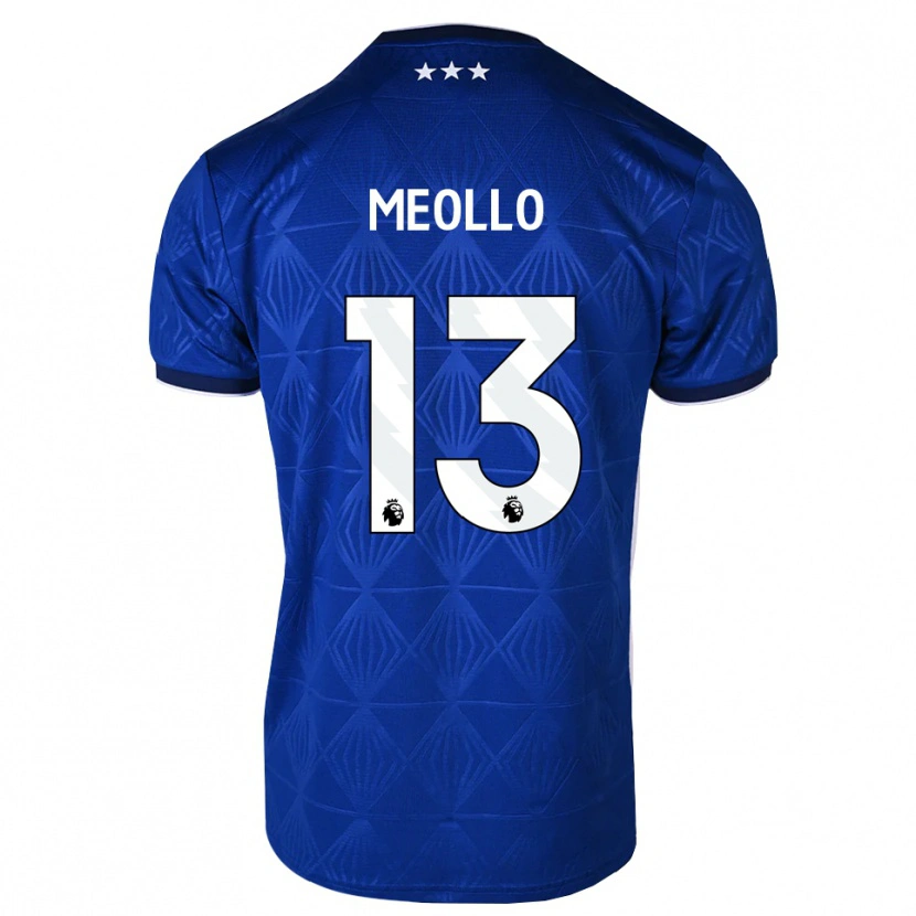 Danxen Dames Nina Meollo #13 Mediumblue Wit Rood Thuisshirt Thuistenue 2026/27 T-Shirt