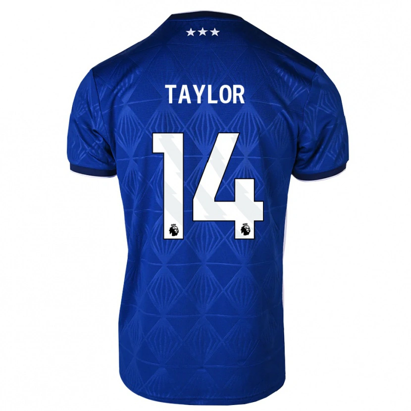 Danxen Dames Jack Taylor #14 Mediumblue Wit Rood Thuisshirt Thuistenue 2026/27 T-Shirt