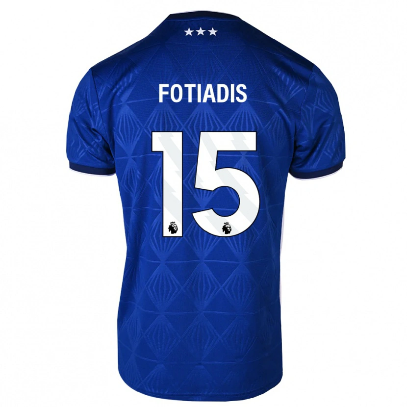 Danxen Dames Elias Fotiadis #15 Mediumblue Wit Rood Thuisshirt Thuistenue 2026/27 T-Shirt