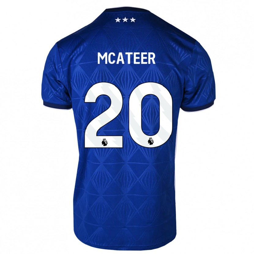 Danxen Dames Kasey Mcateer #20 Mediumblue Wit Rood Thuisshirt Thuistenue 2026/27 T-Shirt