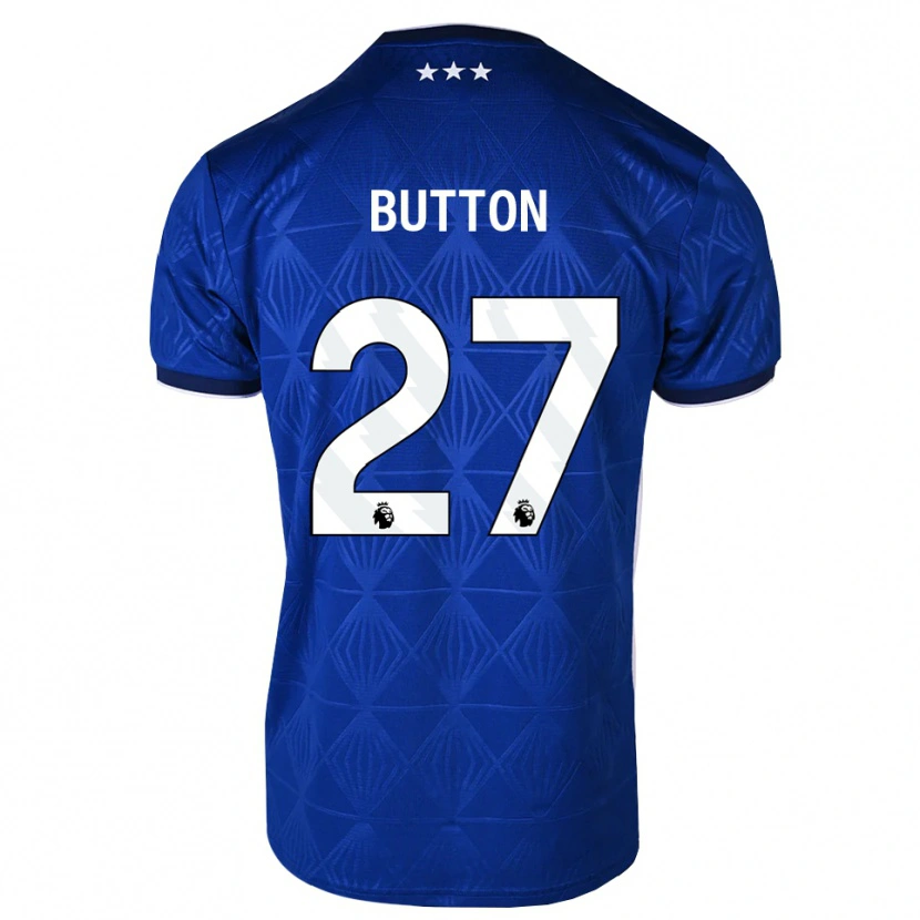 Danxen Dames David Button #27 Mediumblue Wit Rood Thuisshirt Thuistenue 2026/27 T-Shirt