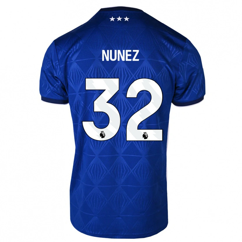 Danxen Dames Marcelino Núñez #32 Mediumblue Wit Rood Thuisshirt Thuistenue 2026/27 T-Shirt
