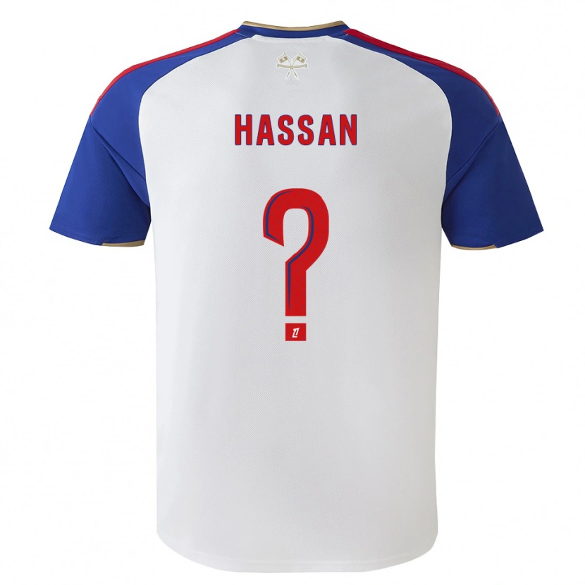 Danxen Dames Ali Hassan #0 Royalblue Rood Wit Thuisshirt Thuistenue 2026/27 T-Shirt