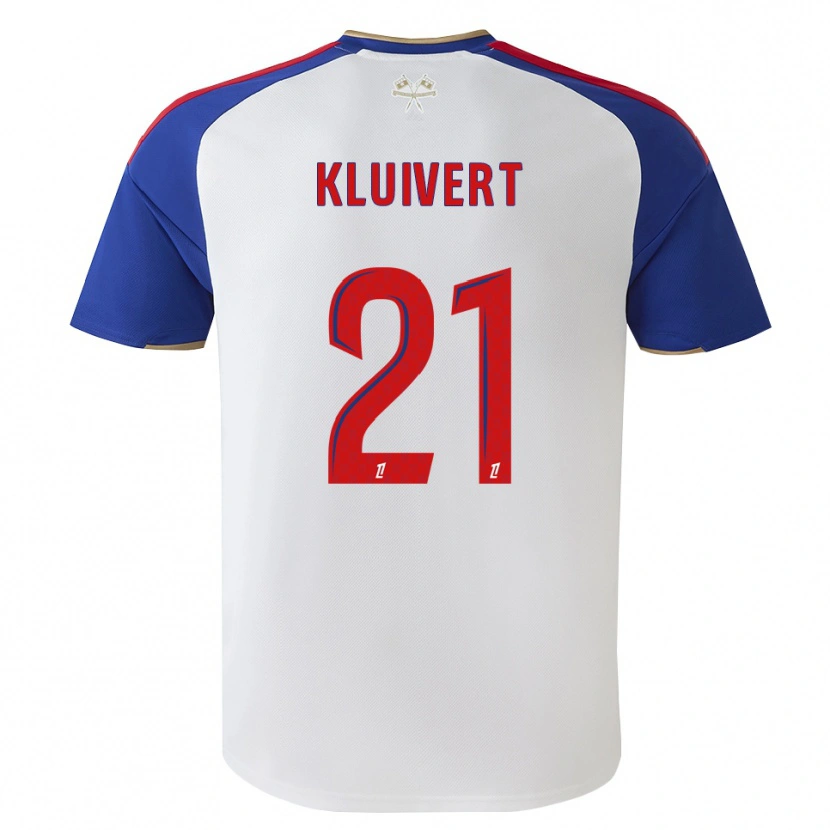 Danxen Dames Ruben Kluivert #21 Royalblue Rood Wit Thuisshirt Thuistenue 2026/27 T-Shirt