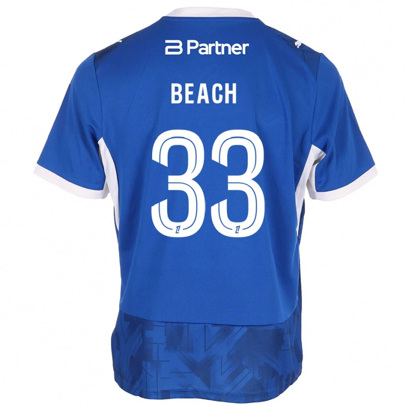 Danxen Dames Patrick Beach #33 Mediumblue Wit Thuisshirt Thuistenue 2026/27 T-Shirt