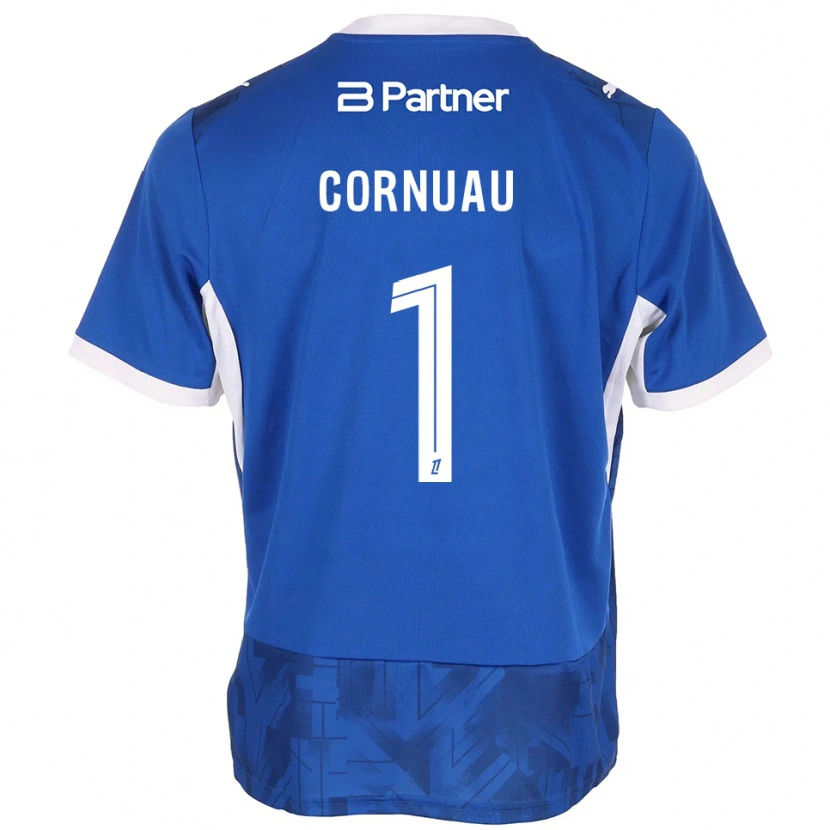 Danxen Dames Nino Cornuau #1 Mediumblue Wit Thuisshirt Thuistenue 2026/27 T-Shirt