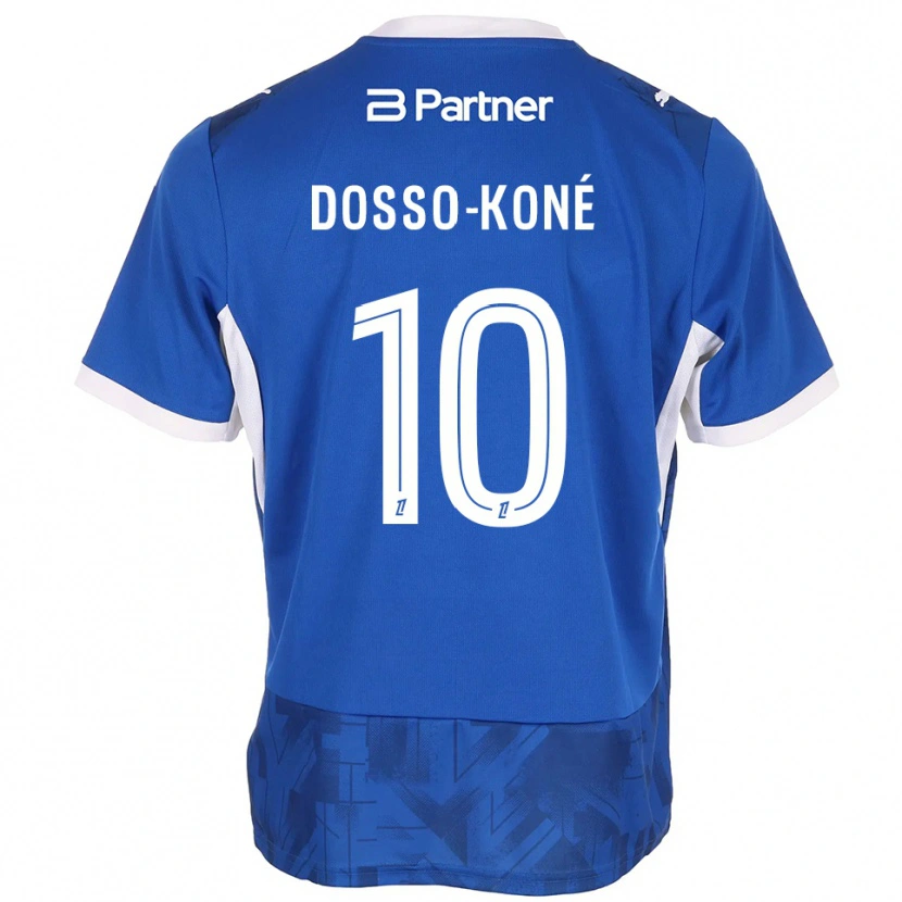 Danxen Dames Namory Dosso-Koné #10 Mediumblue Wit Thuisshirt Thuistenue 2026/27 T-Shirt