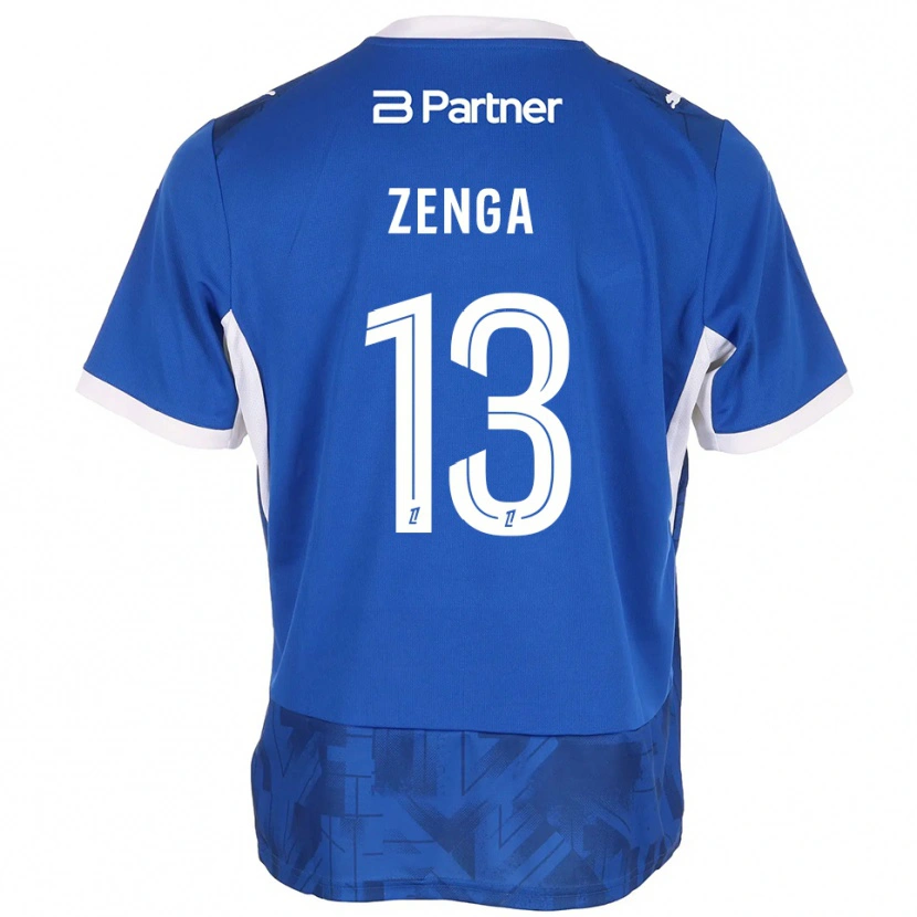 Danxen Dames Preston Zenga #13 Mediumblue Wit Thuisshirt Thuistenue 2026/27 T-Shirt