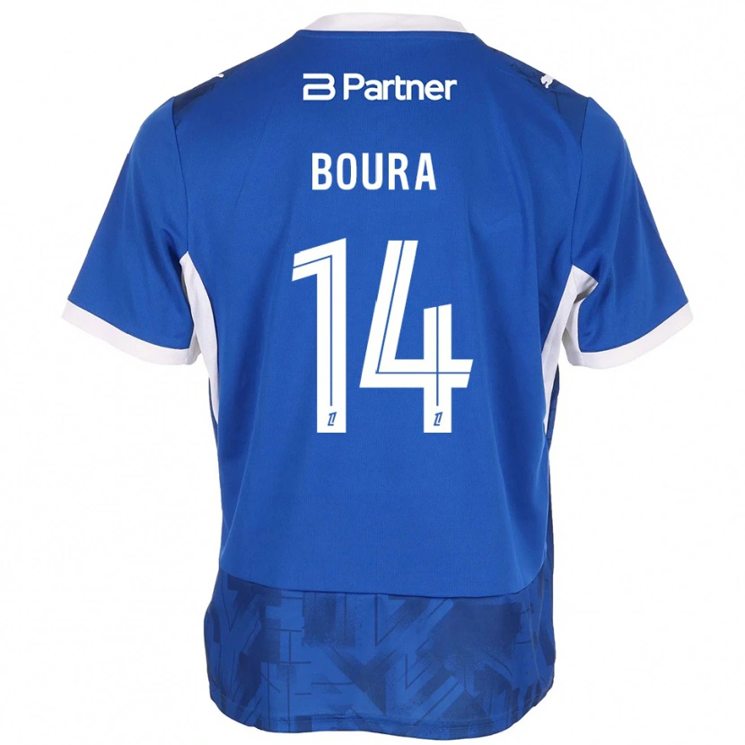 Danxen Dames Ismaël Boura #14 Mediumblue Wit Thuisshirt Thuistenue 2026/27 T-Shirt