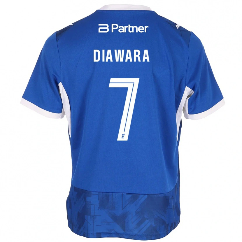 Danxen Dames Kandet Diawara #7 Mediumblue Wit Thuisshirt Thuistenue 2026/27 T-Shirt