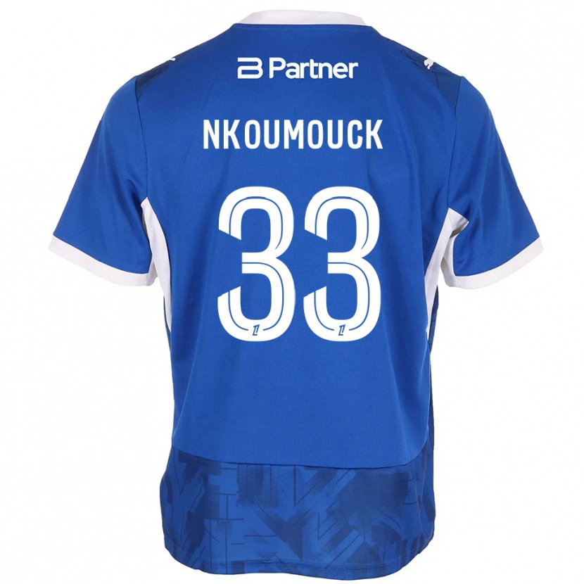 Danxen Dames Marc-Anthony Nkoumouck #33 Mediumblue Wit Thuisshirt Thuistenue 2026/27 T-Shirt