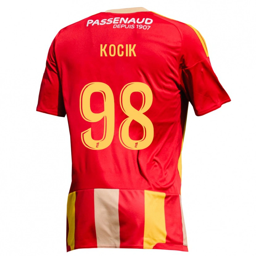 Danxen Dames Nicolas Kocik #98 Geel Rood Groen Thuisshirt Thuistenue 2026/27 T-Shirt