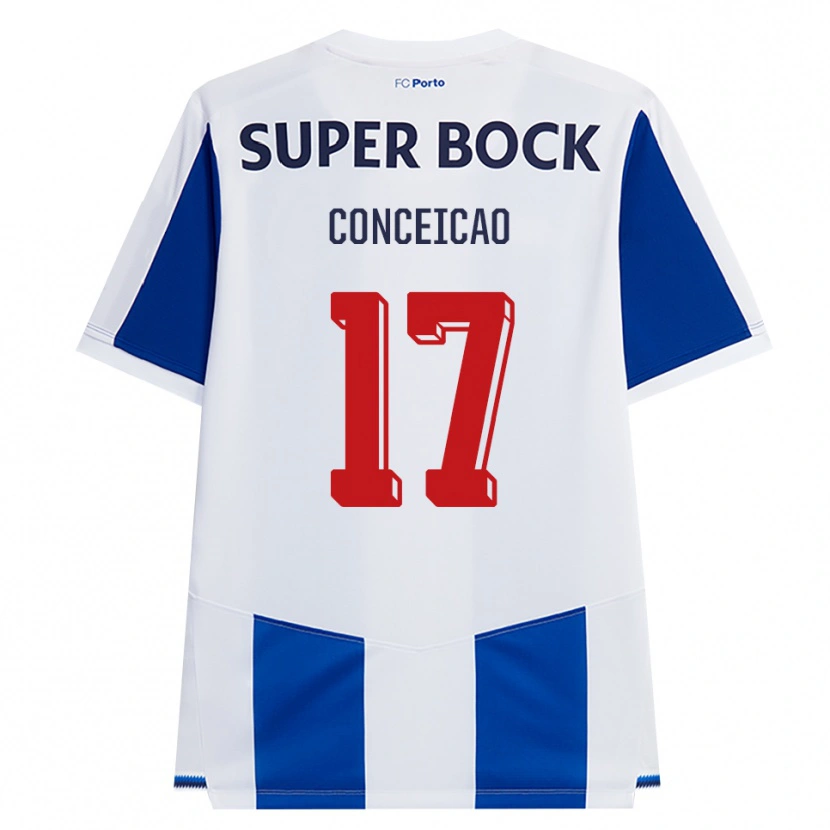 Danxen Dames Rodrigo Conceicao #17 Blauw Wit Rood Thuisshirt Thuistenue 2026/27 T-Shirt
