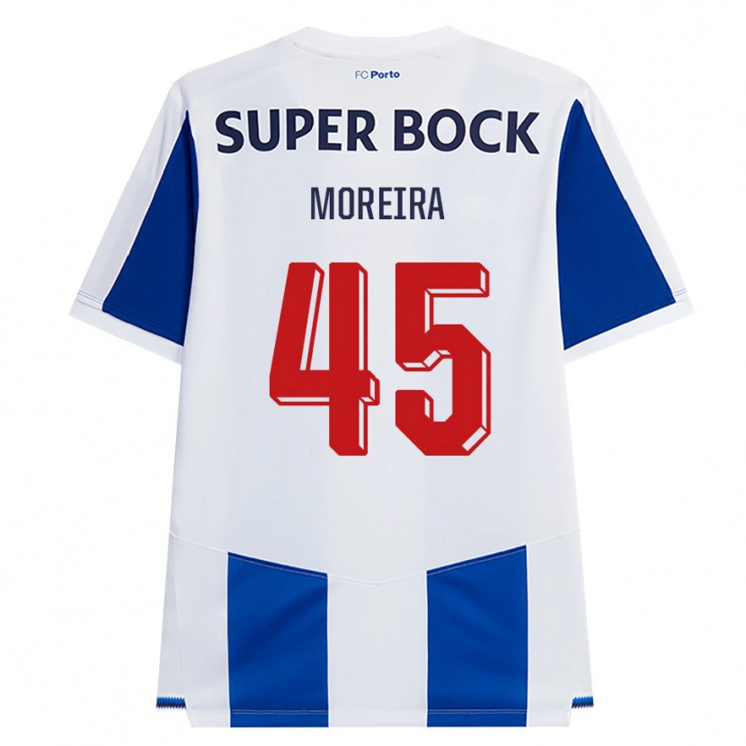 Danxen Dames João Moreira #45 Blauw Wit Rood Thuisshirt Thuistenue 2026/27 T-Shirt