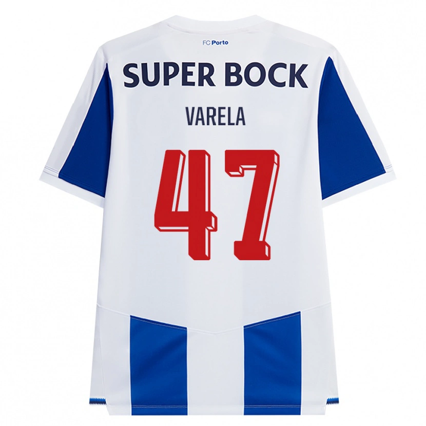 Danxen Dames Cardoso Varela #47 Blauw Wit Rood Thuisshirt Thuistenue 2026/27 T-Shirt