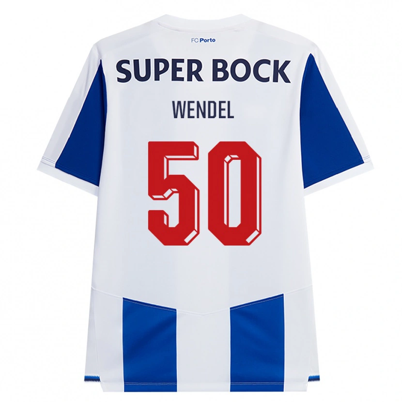 Danxen Dames Wendel #50 Blauw Wit Rood Thuisshirt Thuistenue 2026/27 T-Shirt