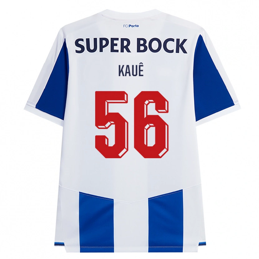 Danxen Dames Kauê Rodrigues Pessanha #56 Blauw Wit Rood Thuisshirt Thuistenue 2026/27 T-Shirt