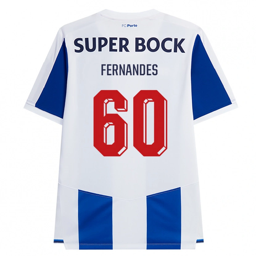 Danxen Dames Francisco Fernandes #60 Blauw Wit Rood Thuisshirt Thuistenue 2026/27 T-Shirt