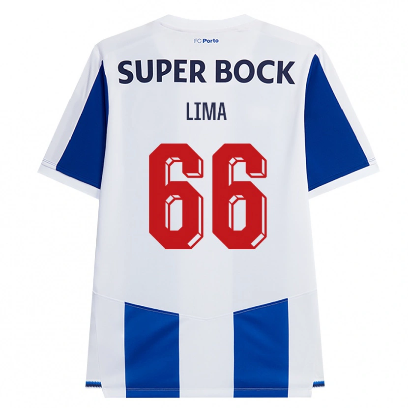 Danxen Dames Bernardo Lima #66 Blauw Wit Rood Thuisshirt Thuistenue 2026/27 T-Shirt