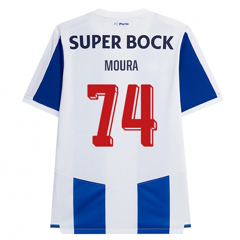 Danxen Dames Francisco Moura #74 Blauw Wit Rood Thuisshirt Thuistenue 2026/27 T-Shirt