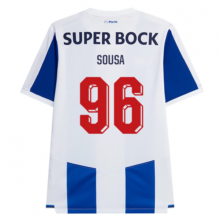 Danxen Dames Filipe Sousa #96 Blauw Wit Rood Thuisshirt Thuistenue 2026/27 T-Shirt