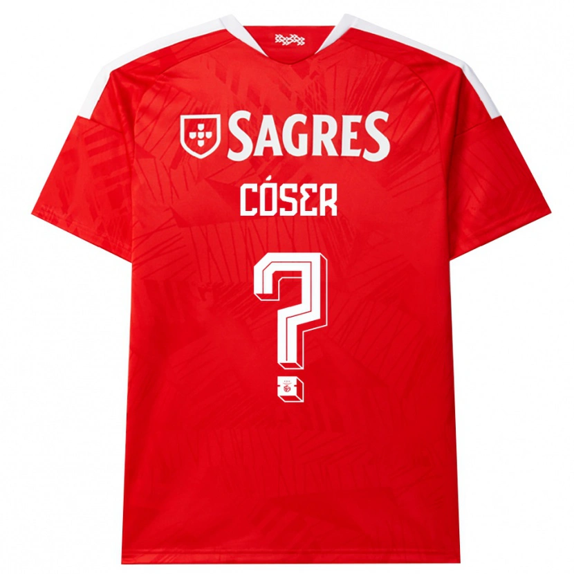 Danxen Dames Tiago Cóser #0 Rood Wit Geel Thuisshirt Thuistenue 2026/27 T-Shirt