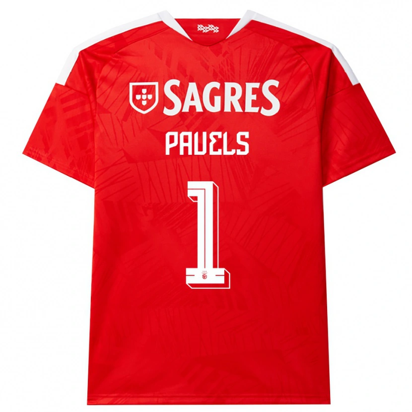 Danxen Dames Lena Pauels #1 Rood Wit Geel Thuisshirt Thuistenue 2026/27 T-Shirt