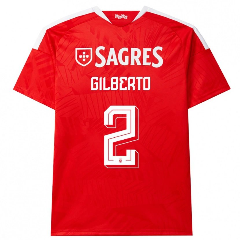 Danxen Dames Gilberto #2 Rood Wit Geel Thuisshirt Thuistenue 2026/27 T-Shirt