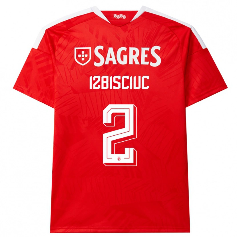 Danxen Dames Pedro Izbisciuc #2 Rood Wit Geel Thuisshirt Thuistenue 2026/27 T-Shirt