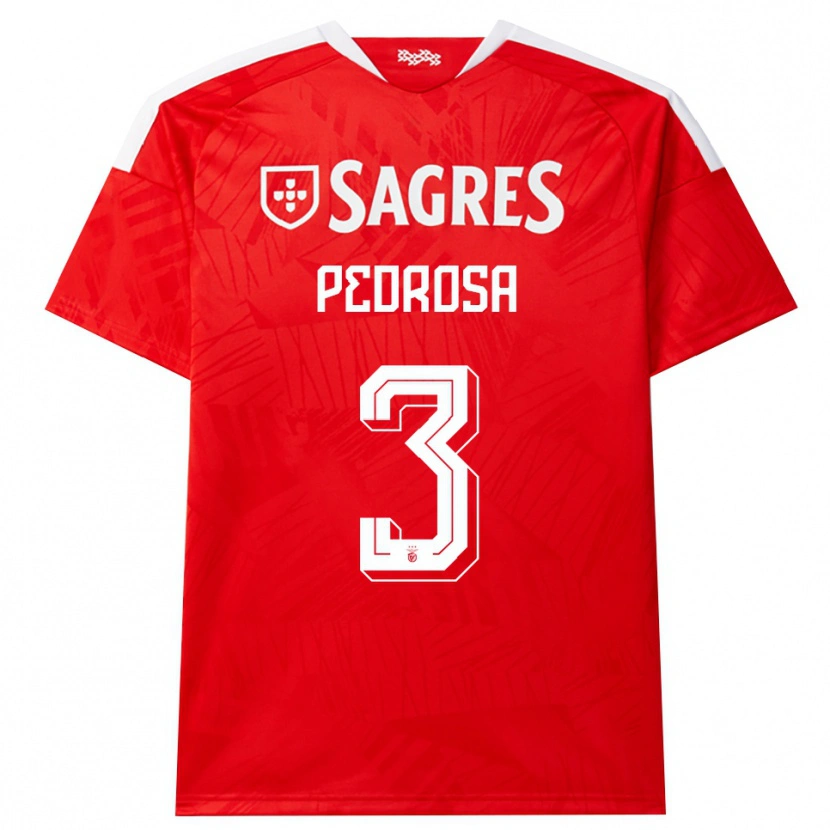 Danxen Dames Tomás Pedrosa #3 Rood Wit Geel Thuisshirt Thuistenue 2026/27 T-Shirt