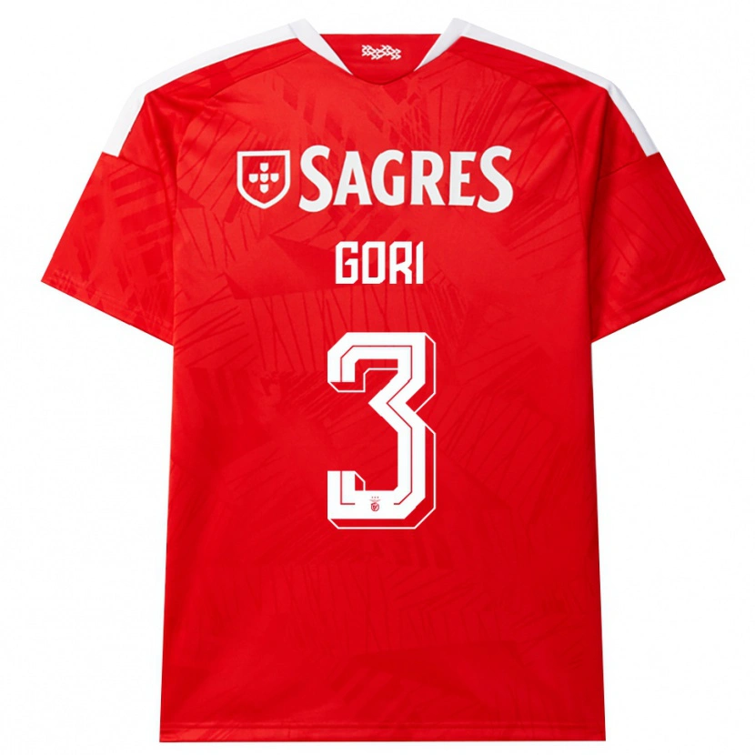 Danxen Dames Leonardo Gori #3 Rood Wit Geel Thuisshirt Thuistenue 2026/27 T-Shirt