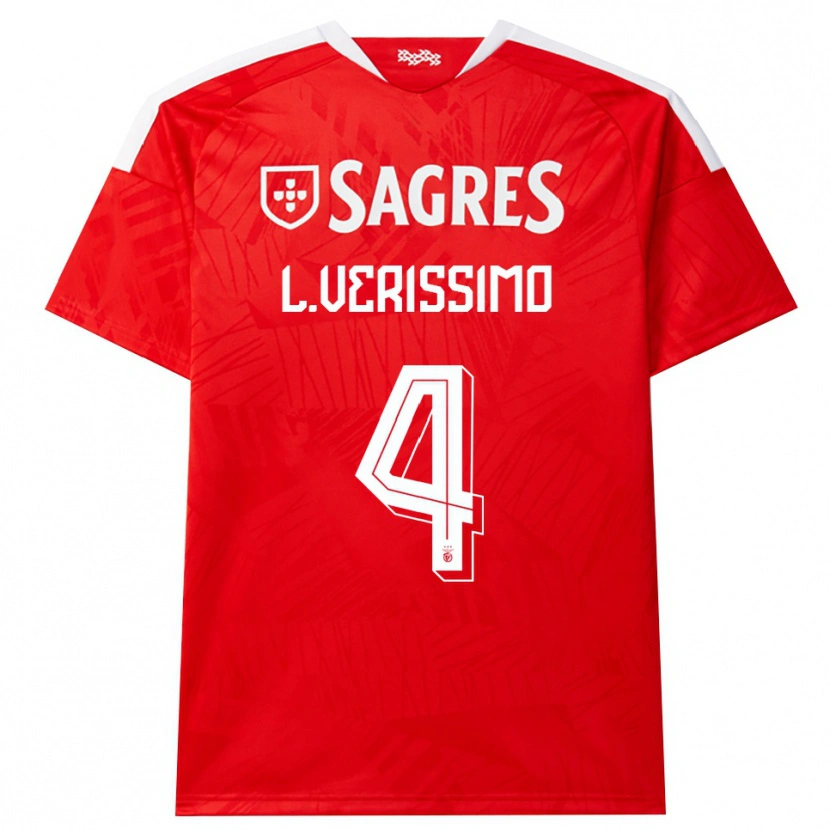 Danxen Dames Lucas Verissimo #4 Rood Wit Geel Thuisshirt Thuistenue 2026/27 T-Shirt