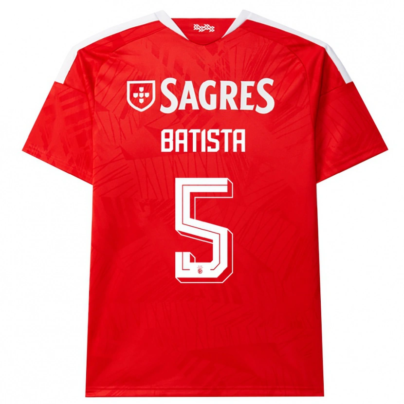 Danxen Dames Ricardo Batista #5 Rood Wit Geel Thuisshirt Thuistenue 2026/27 T-Shirt