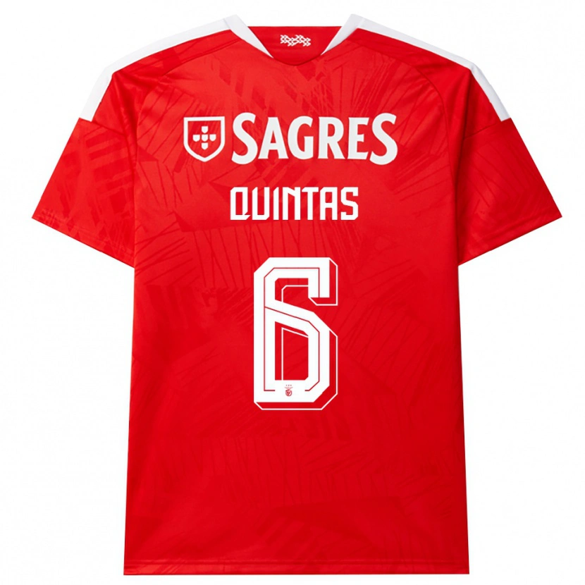 Danxen Dames Rafael Quintas #6 Rood Wit Geel Thuisshirt Thuistenue 2026/27 T-Shirt