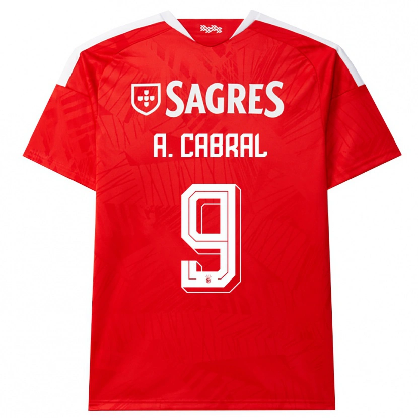 Danxen Dames Arthur Cabral #9 Rood Wit Geel Thuisshirt Thuistenue 2026/27 T-Shirt