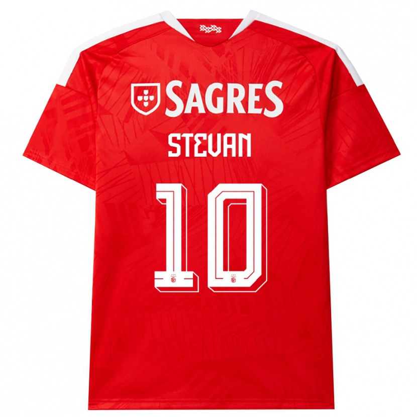 Danxen Dames Stevan Pedro Dores Manuel #10 Rood Wit Geel Thuisshirt Thuistenue 2026/27 T-Shirt