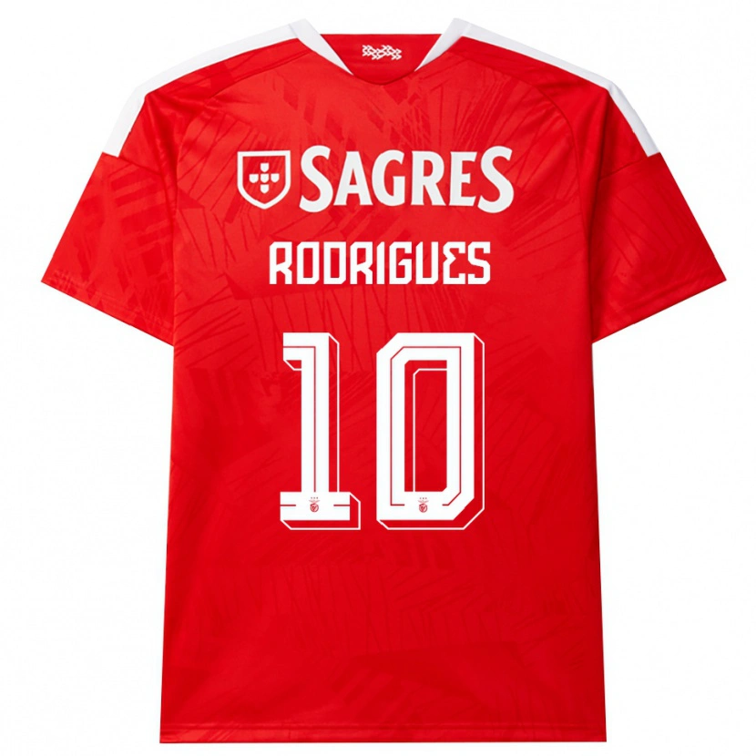 Danxen Dames Tiago Rodrigues #10 Rood Wit Geel Thuisshirt Thuistenue 2026/27 T-Shirt