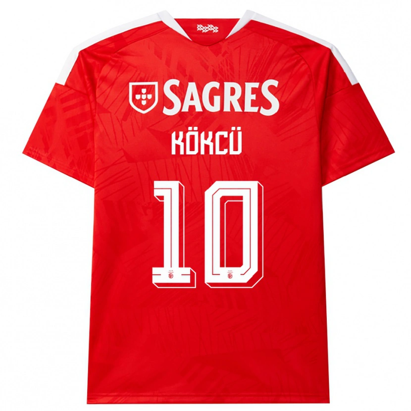 Danxen Dames Orkun Kokcu #10 Rood Wit Geel Thuisshirt Thuistenue 2026/27 T-Shirt