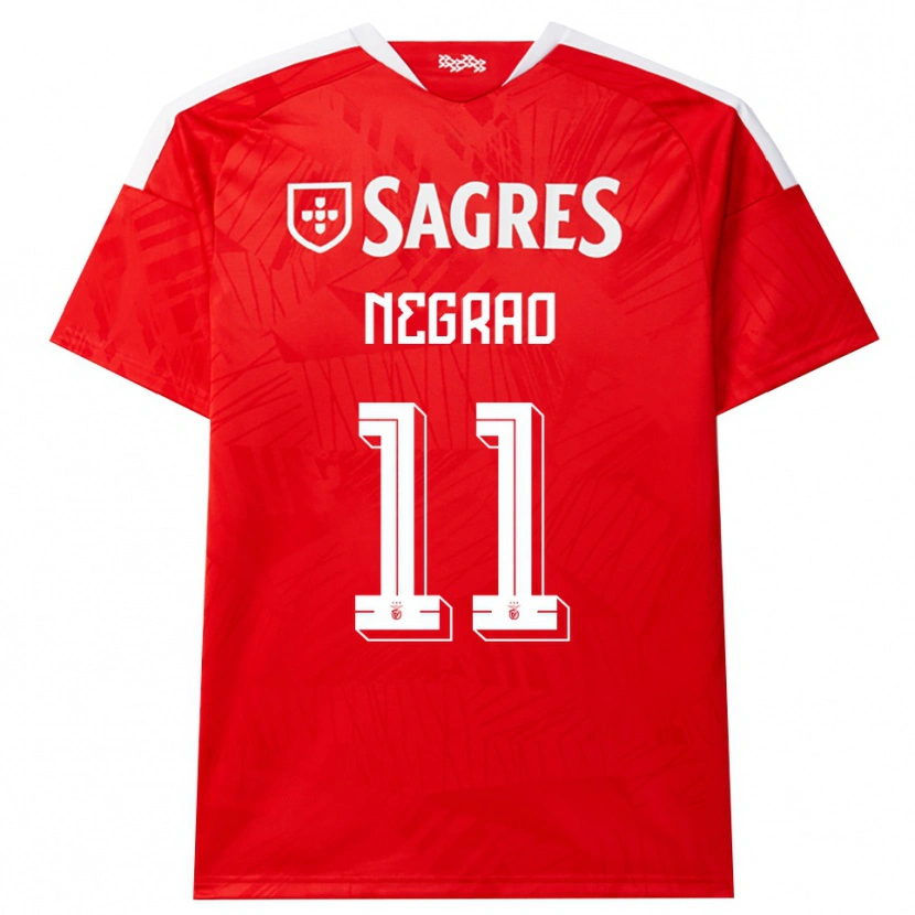 Danxen Dames Maria Negrao #11 Rood Wit Geel Thuisshirt Thuistenue 2026/27 T-Shirt