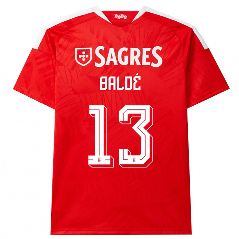 Danxen Dames Afonso Baldé #13 Rood Wit Geel Thuisshirt Thuistenue 2026/27 T-Shirt