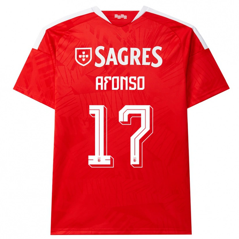Danxen Dames João Afonso #17 Rood Wit Geel Thuisshirt Thuistenue 2026/27 T-Shirt