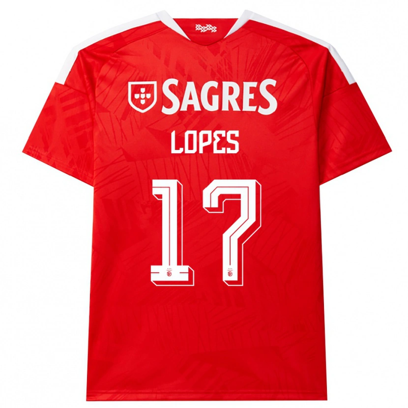 Danxen Dames Simão Lopes #17 Rood Wit Geel Thuisshirt Thuistenue 2026/27 T-Shirt