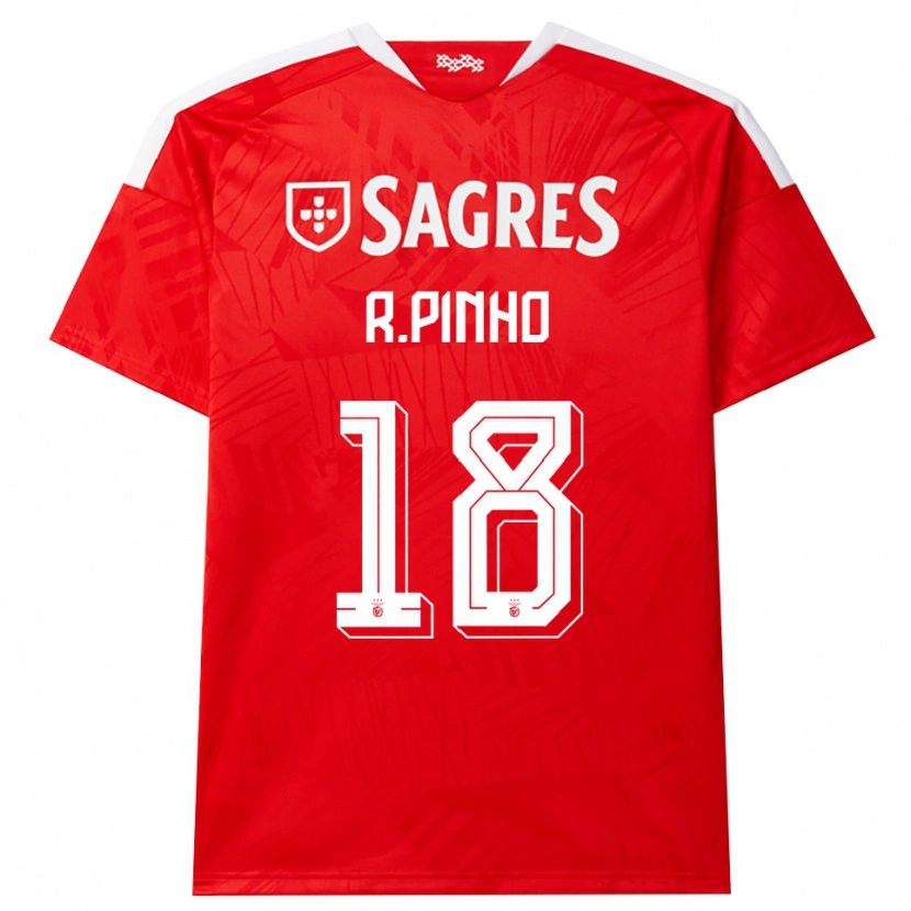 Danxen Dames Rodrigo Pinho #18 Rood Wit Geel Thuisshirt Thuistenue 2026/27 T-Shirt