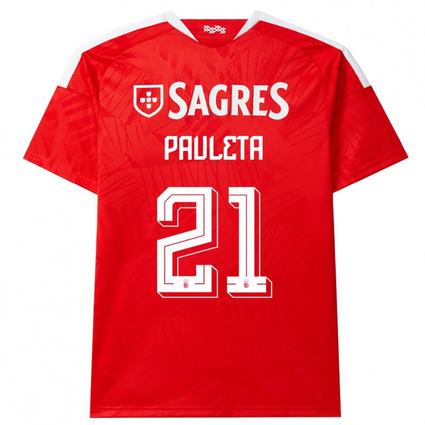 Danxen Dames Pauleta #21 Rood Wit Geel Thuisshirt Thuistenue 2026/27 T-Shirt