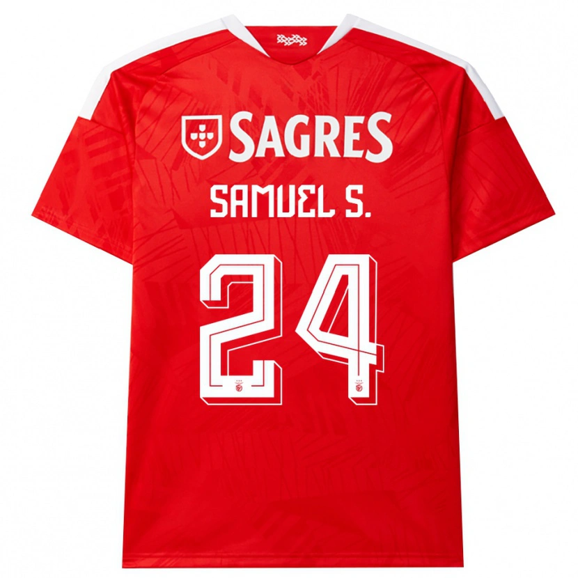 Danxen Dames Samuel Soares #24 Rood Wit Geel Thuisshirt Thuistenue 2026/27 T-Shirt