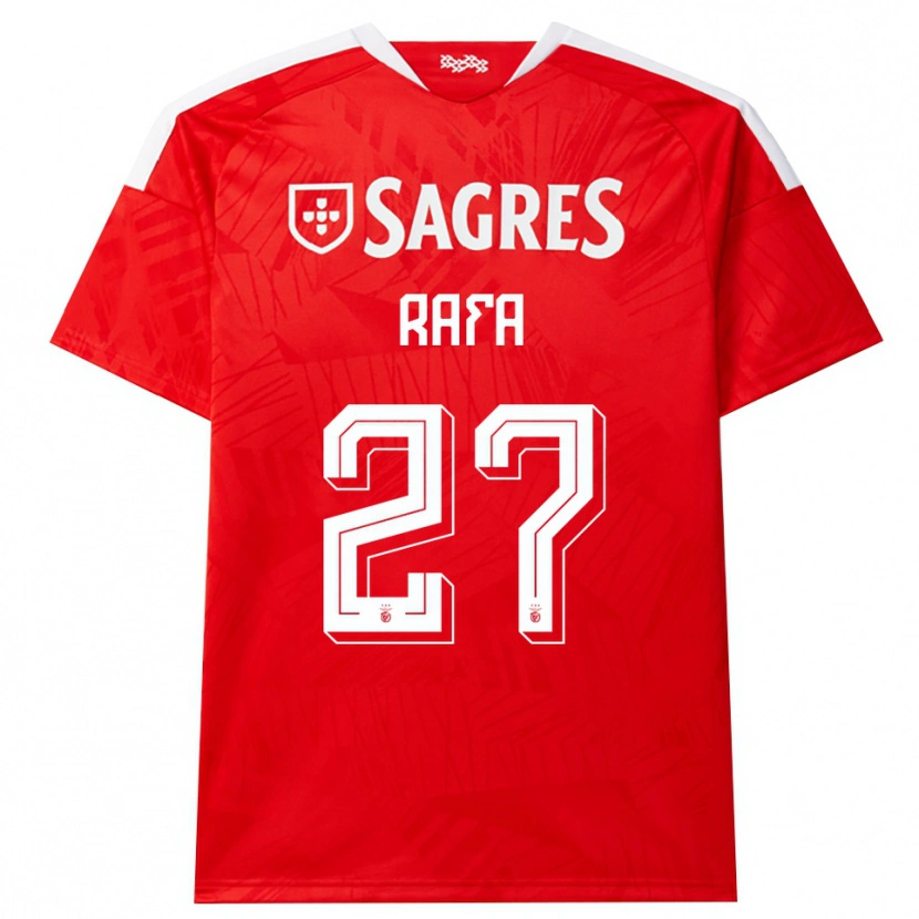 Danxen Dames Rafa Silva #27 Rood Wit Geel Thuisshirt Thuistenue 2026/27 T-Shirt