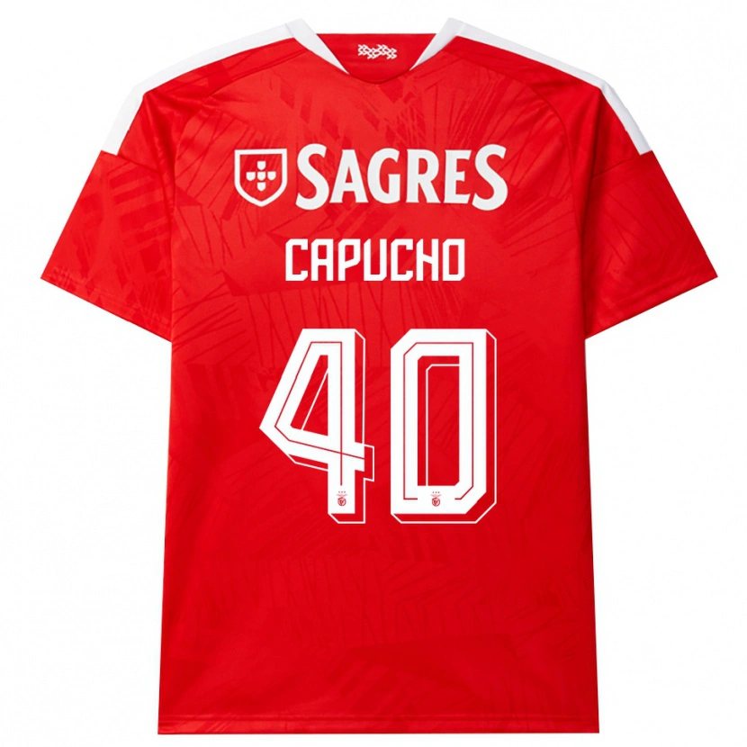 Danxen Dames João Capucho #40 Rood Wit Geel Thuisshirt Thuistenue 2026/27 T-Shirt